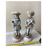 Ickabod soldier & girl figurines