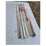 Aluminum thresholds with vinyl seal