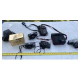 Nikon, and Pentax cameras with cases