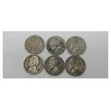 4- 1944-P Jefferson war time Nickels2- 1944-D