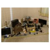 HP laptop, printer, speakers, monitor and lots