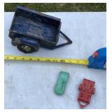 Vintage Blue Tonka pressed steel trailer ,