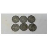 4-1942P and 2-1942S war time Jefferson nickels