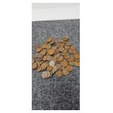 100 Unsorted Wheat Pennies