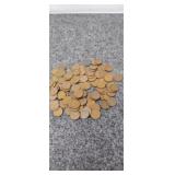 100 Unsorted Wheat Pennies