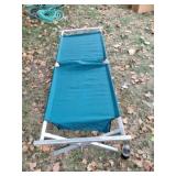 Coleman Green Aluminum Frame Folding Camping Cot