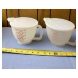 Tupperware measuring containers with lids