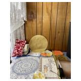 Table place mats, kitchen towels and Doileys