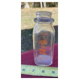 Half pint Farm Fresh, Chester, IL . glass milk