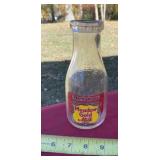 One Pint Meadow Gold milk jar
