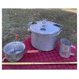 Magic Seal pressure cooker and sifter