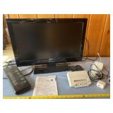Sansui 24" tv , iPhone chargers and power strip
