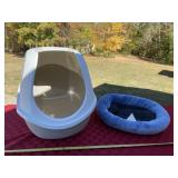 Cat litter box and bed