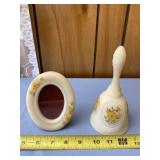 Vintage Fenton bell and picture frame
