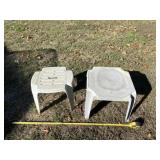 Two patio tables