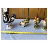 Slag Glass Rooster Candy Dish