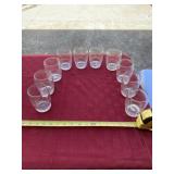 10 small glasses