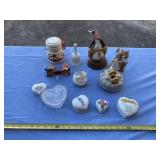 Heart keepsake glass dishes, Norman Rockwell