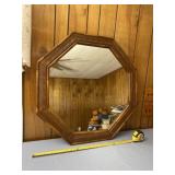 Heavy wall hanging mirror