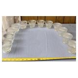 12 Vintage Libbey glass bowl pressed