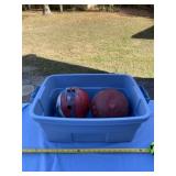Two bowling balls with tote