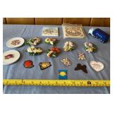 Magnets, drink coasters and ceramic truck