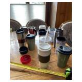 To go coffees cups and some lids