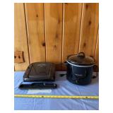 George Foreman grill and Crockpot