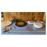 The Pampered Chef pizza dish,  table lazy Susan,