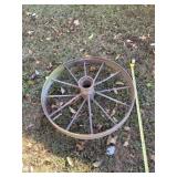 Old wagon wheel