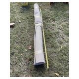 Roll of white carpet