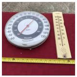 Springfield and Ohio outside thermometers