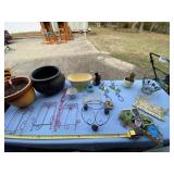 Flower pots and yard decor