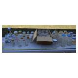 Miracle Whip jars, baby food jars and glasses