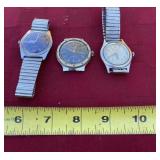 Timex and BcLova 17 Jewel wrist watches one