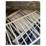 Older baby wooden crib with mattress