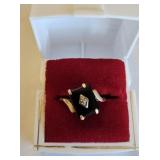 Black Onyx 10kt Gold Ring