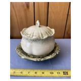 Green & cream Tureen