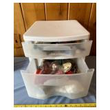 Tote and all contents of craft supplies inside