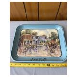 Coca-Cola tray with Leslie Cope 1992 picture