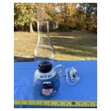 Snowman Christmas electric light up with glass