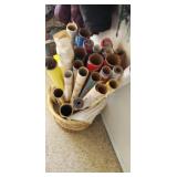 Wrapping paper and basket