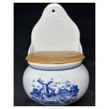 Porcelain Teleflora Delft Blue White Dutch