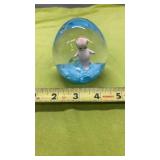 St. Clair Signed Glass Sulphide Paperweight