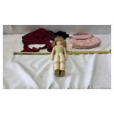 Antique German Made Bisque Doll 164 Leather Body