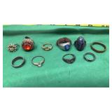 Park Lane Blue Star Sapphire Silver Toned Ring,