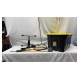 Heavy Duty Tote w/ lid, AGM mini exercise bike,