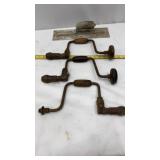 Antique Vintage Tool Wood Handle Bit Brace Hand