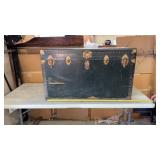 Vtg Steamer Trunk