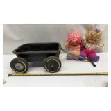 1950s Murray Mercury Metal Childï¿½s wagon. & Dolls